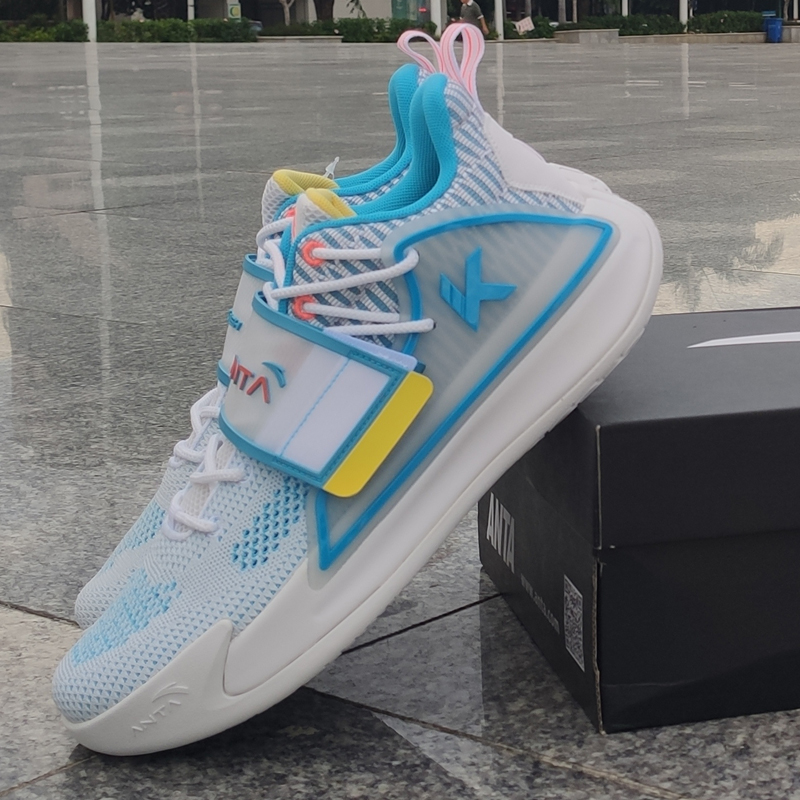 安踏水花2代篮球球鞋男鞋2022春夏季新款低帮篮球鞋