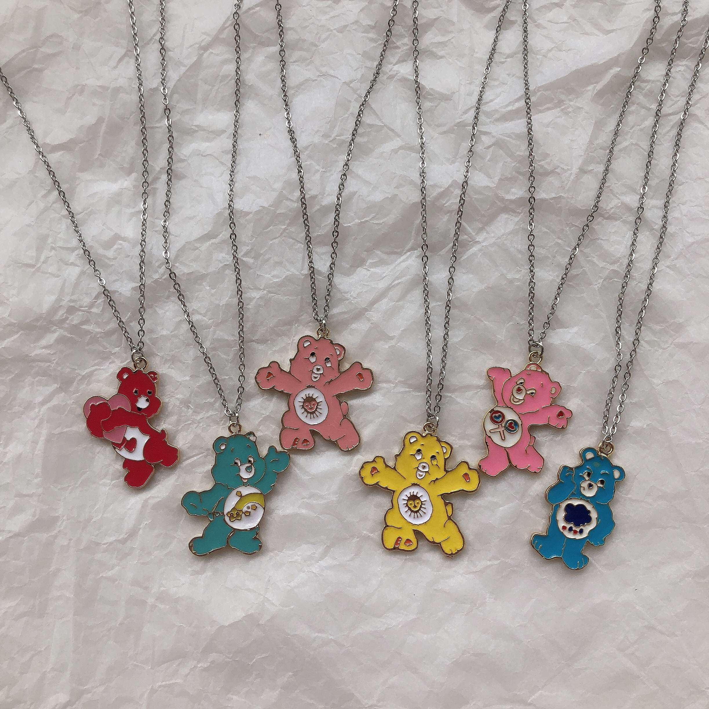 项链25元包邮朵拉拉手彩虹熊童趣卡通可爱少女项链