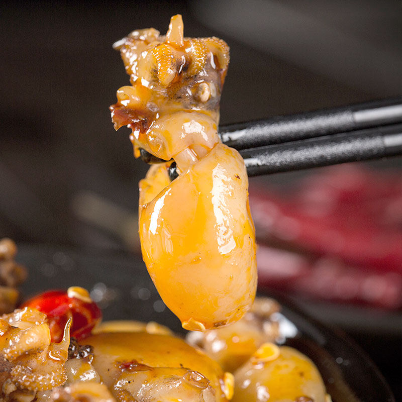 麻辣墨鱼仔香辣即食熟食八爪鱼鱿鱼仔鲜活小海鲜罐装乌贼小吃零食