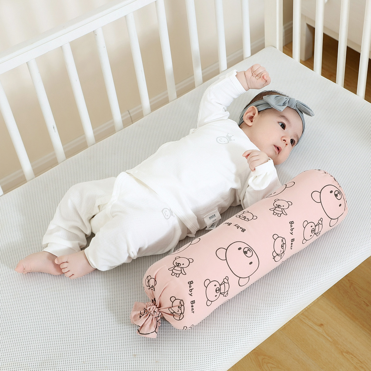 新生婴儿安抚荞麦糖果宝宝睡觉抱枕惊跳侧睡婴童枕头