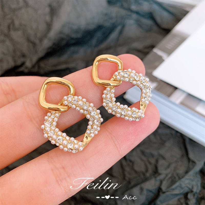 耳钉珍珠耳饰女耳坠气质高级感轻奢小众设计纯银耳环2022年新款潮