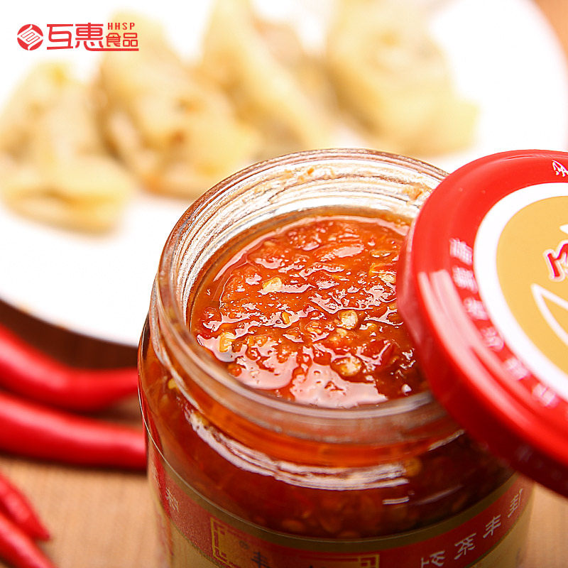 沙县小吃佳丰辣椒酱蒜蓉辣酱调料瓶装福建特产辣椒酱