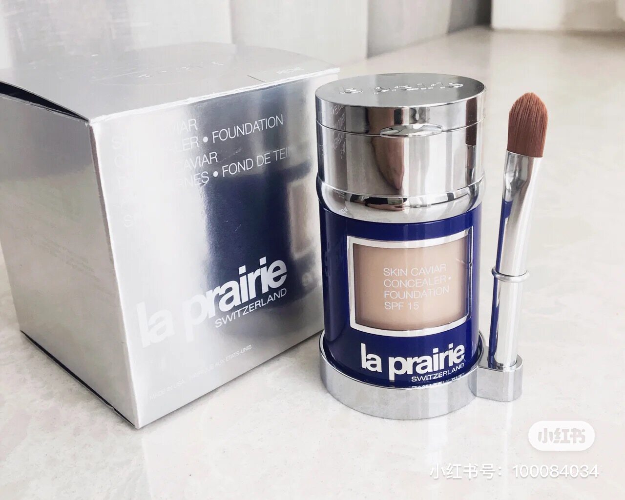 laprairie莱珀妮鱼子遮瑕蓓丽粉底液粉霜粉底液