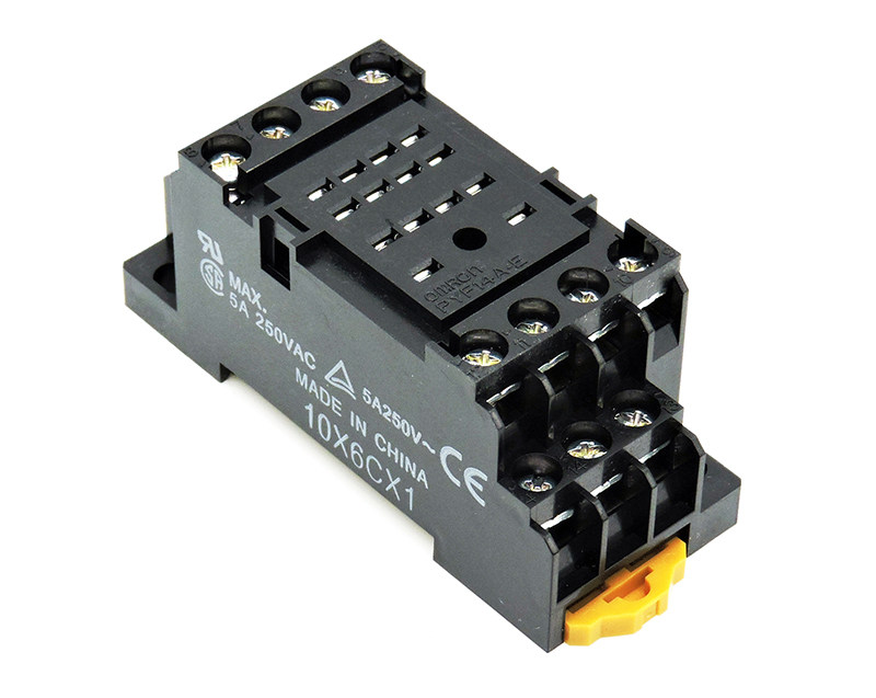 原装欧姆龙 omron 小型继电器座 pyf14a-e 适用于my4n-gs 14脚