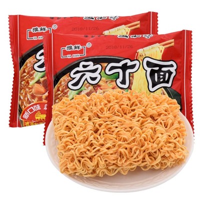 六丁面干脆面干吃方便面怀旧泡面大份量超大整箱即食目