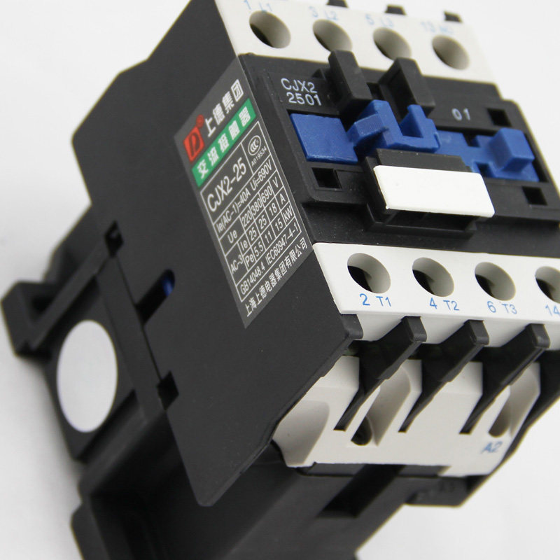 包邮正品25a上德cjx2-2501交流接触器220v380v110v纯铜线圈银触点