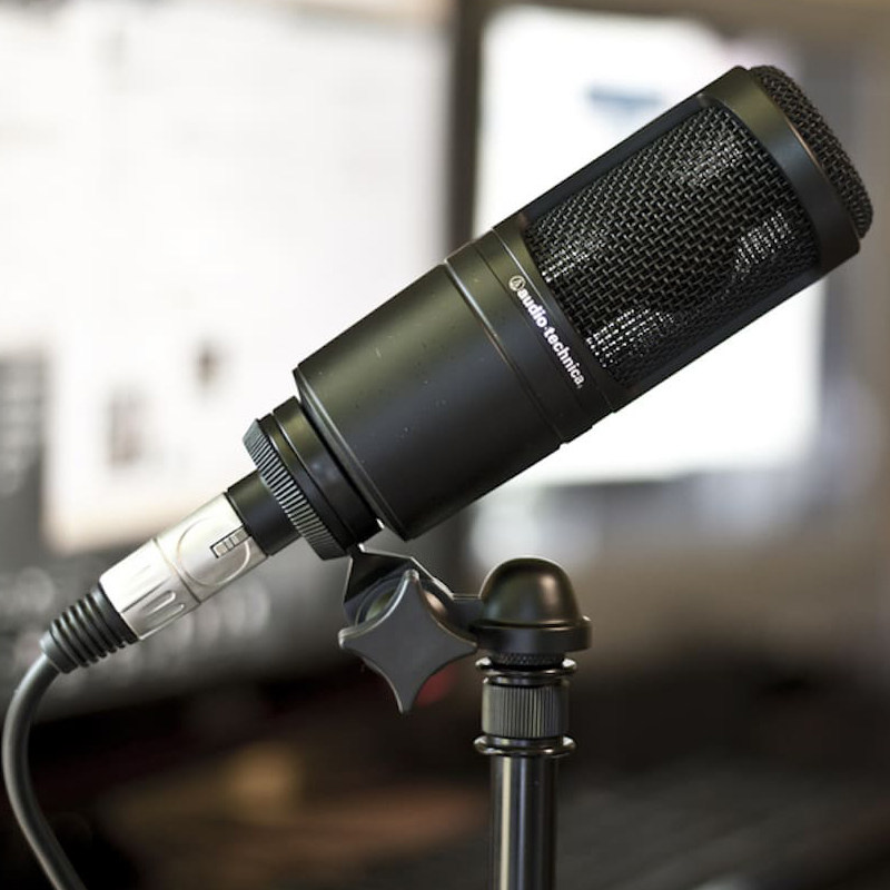audiotechnica铁三角at2020电容麦克风电脑配音录歌设备话筒