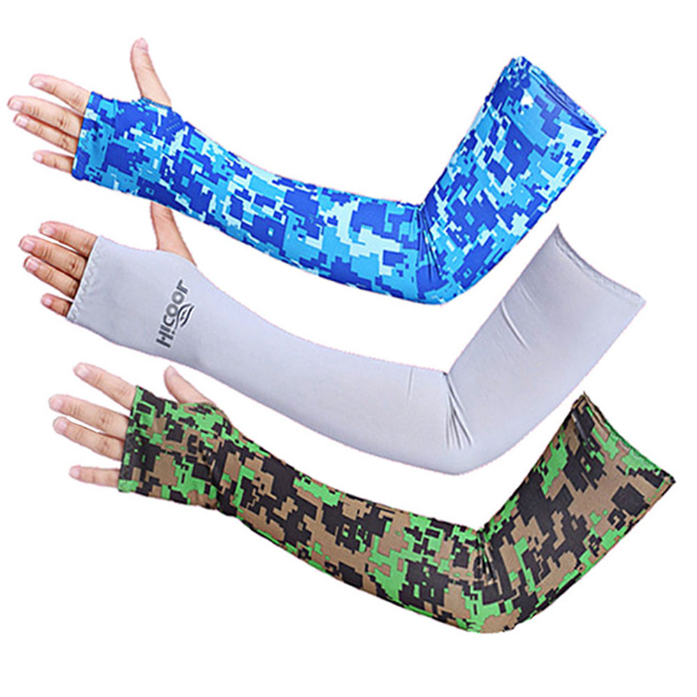 骑行骑行防防晒防晒袖袖套加长冰手迷彩大码户外运动袖