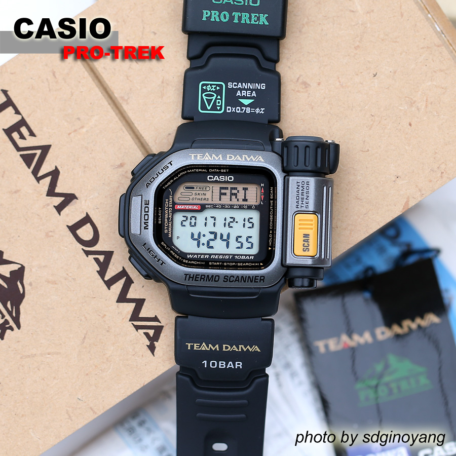 CASIO 登山系列 PRT-12TW-1 Team Daiwa 红外测温火箭炮 全新结束