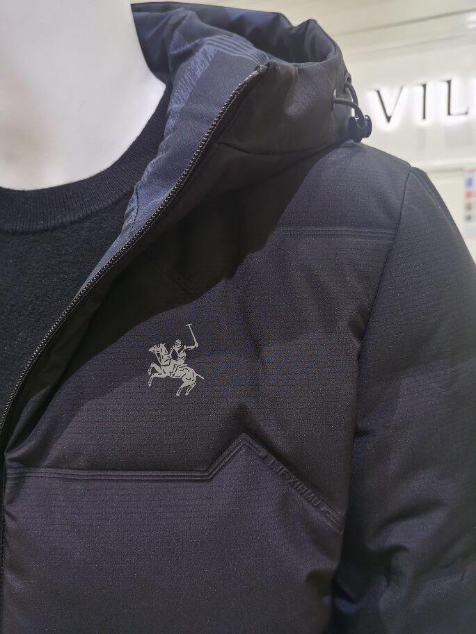 polovillae保罗2022冬季流行新款男式双面休闲连帽羽绒服