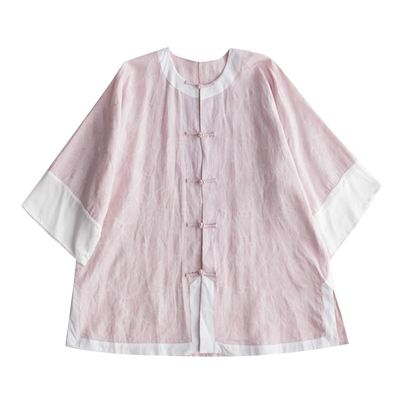 pcy734夏季新款倒大袖对襟盘扣唐装短外套中式复古改良上衣女装