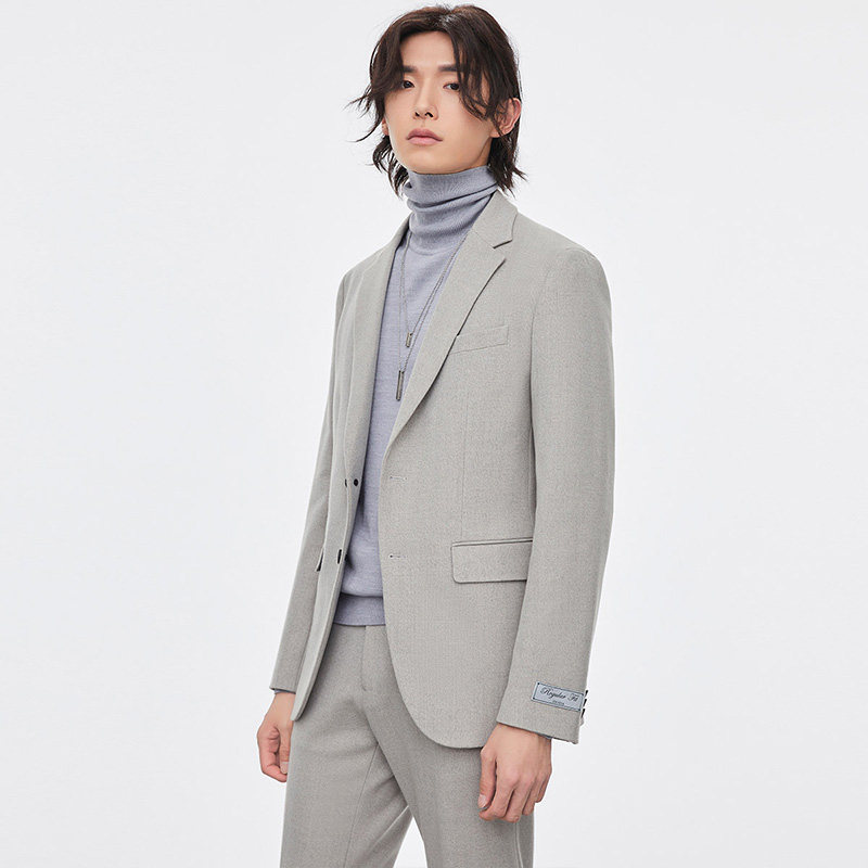 休闲ziozia西服秋冬款韩青年商务便服修身zkg14904z休闲西服