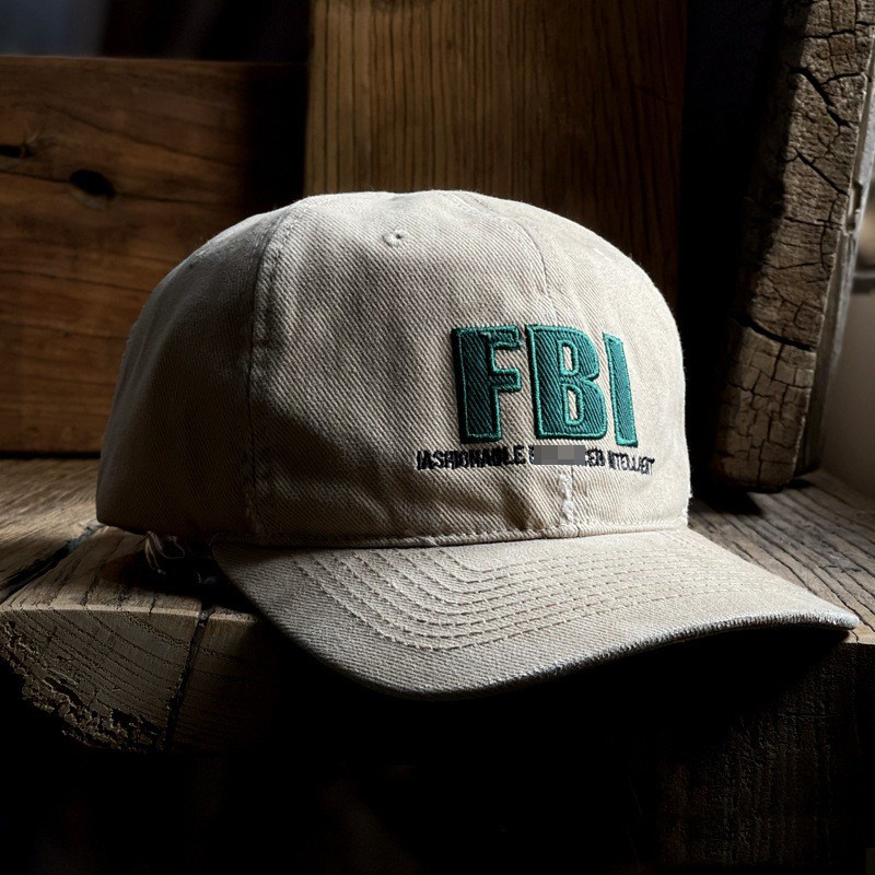 探员棒球帽联名fbi字母刺绣帽子美国联邦调查局帽子