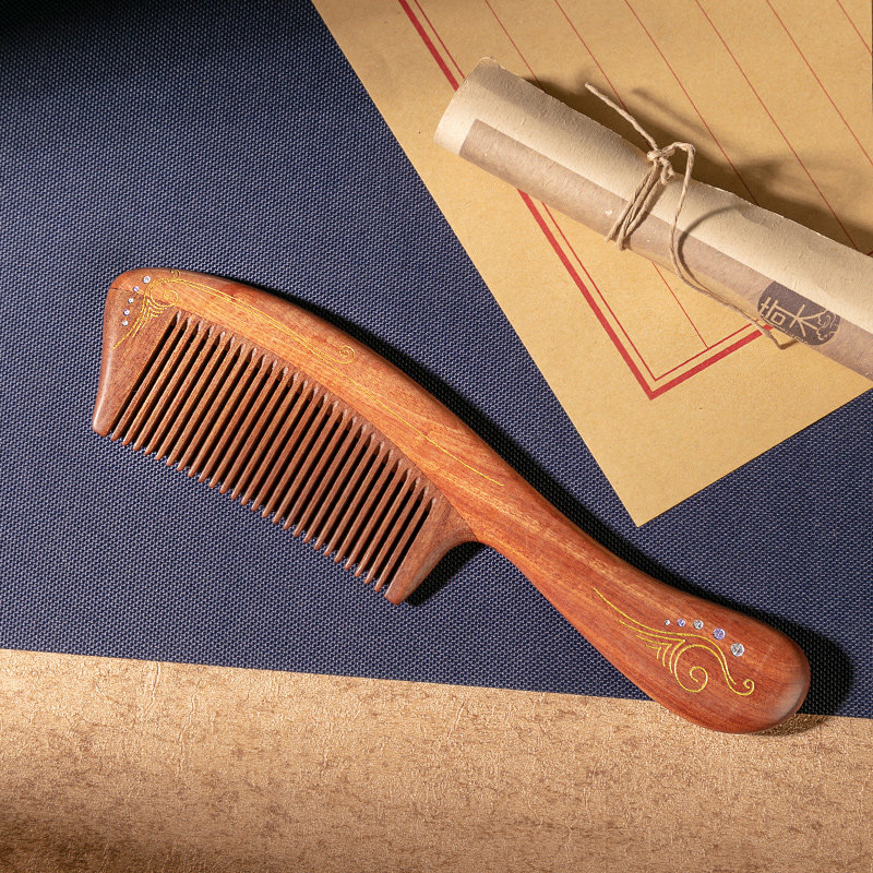 非遗常州梳篦邢粮木艺传承檀香工艺梳篦