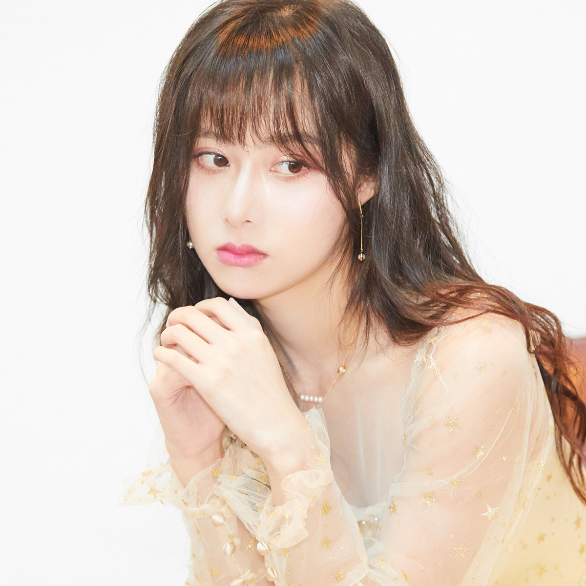 missqueeny|做个小女孩天然珍珠圈圈925纯银项链女通勤百搭