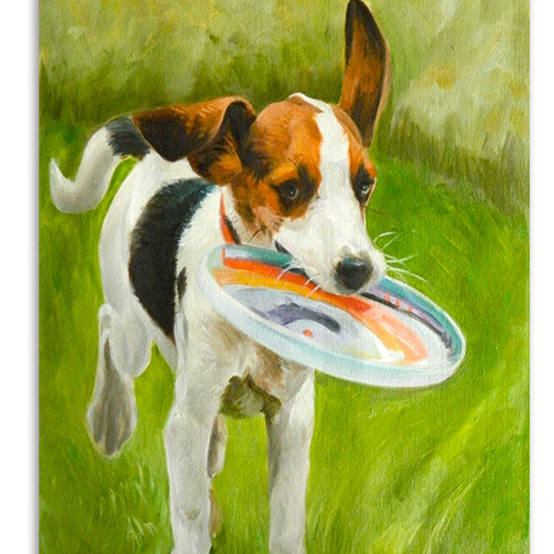 手绘动物图案宠物肖像油画定制送礼礼物小猫油画