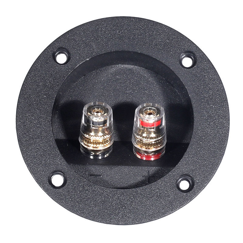 开孔62mm圆型音箱接线盒喇叭接线纯铜按压接线端子更多影音配件