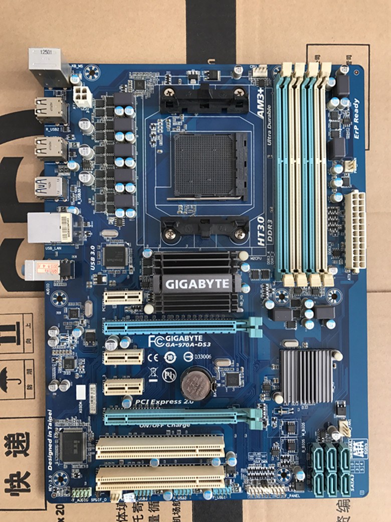 gigabyte技嘉970a-ds3主板am3 支持八核主板