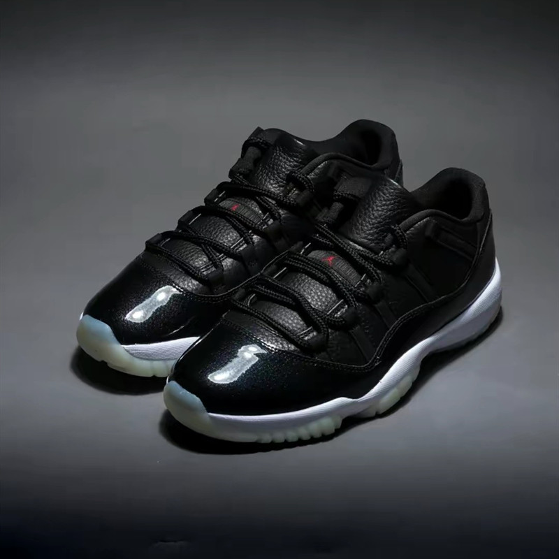 air jordan aj11 001 low 10黑色大魔王低帮复古篮球鞋 av2187 - 爱购