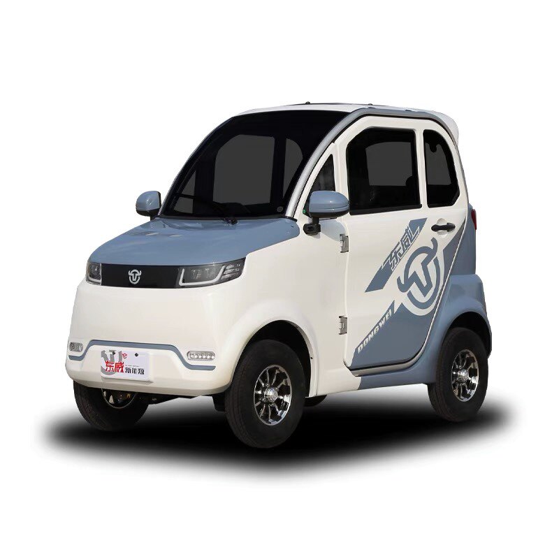 新款东威m2电动四轮成人新能源手把把式封闭电动四轮车