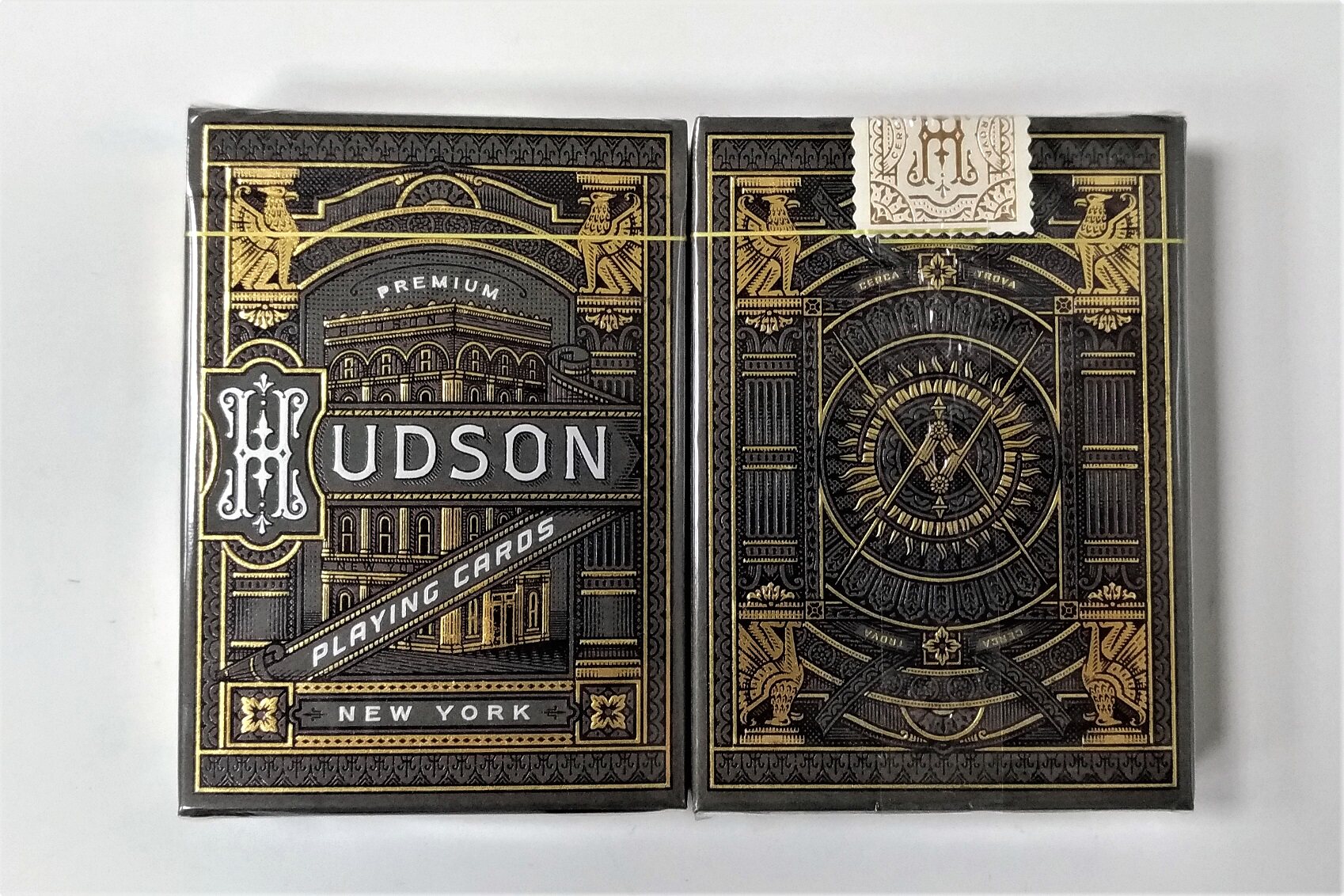 美国原装进口t11blackhudson黑色哈德森德森花切扑克