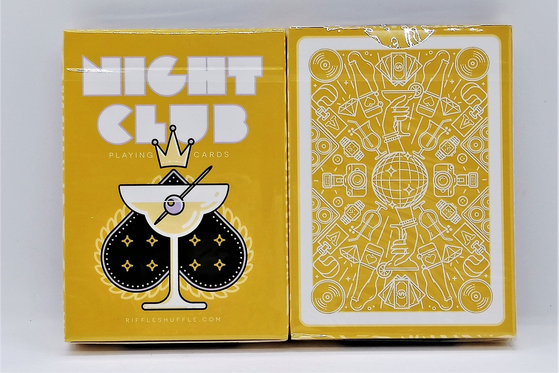 美国nightclub香槟版黄色夜总riffleshuffle花切克牌扑克