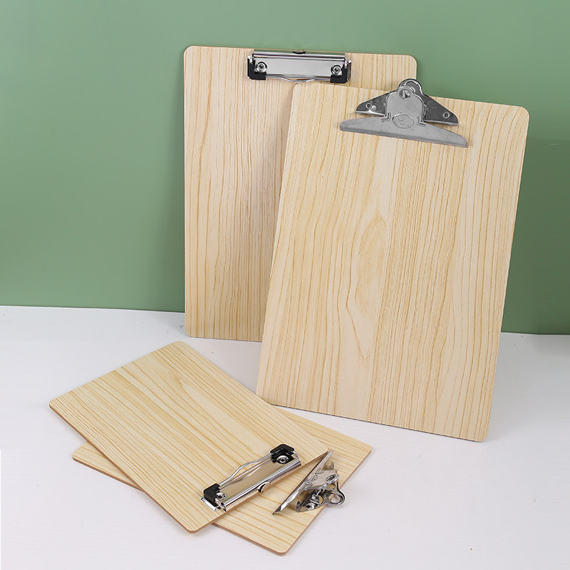 a4文件夹便签垫板菜单a5画板夹板文件木质文件夹