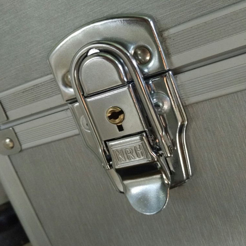 nrh/纳汇搭扣箱子锁铝合金工具箱锁扣木箱固定卡扣五金箱扣带锁