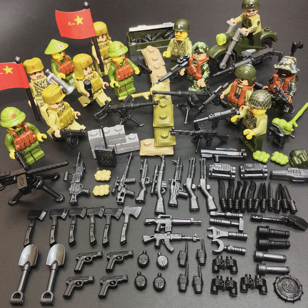 乐高积木军事战争人仔特种兵小人偶二战士兵拼装我的世界玩具