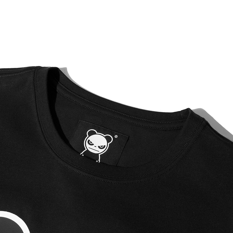 hipanda 你好熊猫 设计潮牌 女款 熊猫竖中指印花t恤