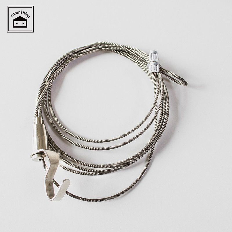 配件钢丝绳宿舍寝室蚊帐悬挂安装铁丝挂钩22m钢丝绳