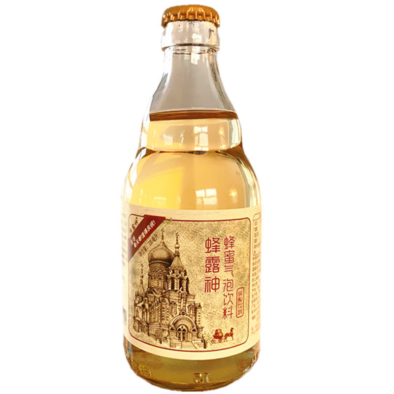 蜂露神小香槟碳酸蜂蜜气泡饮料330ml包邮哈尔滨特产师大夜市回忆