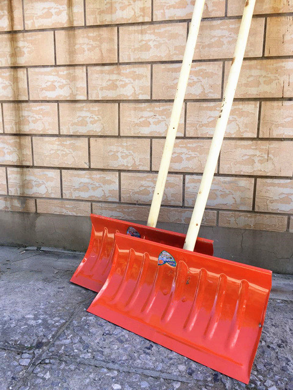 雪锹包邮推雪板工具铲雪全钢加厚雪铲养殖场粪板铲子