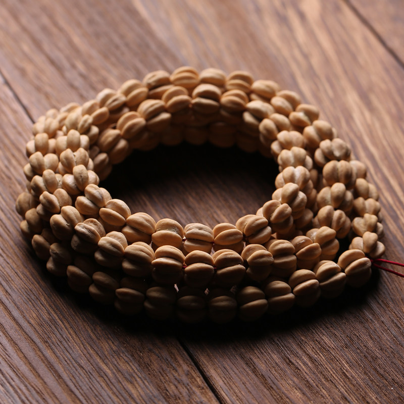 山楂天然五福籽菩提子手串佛珠手链108颗野山手链