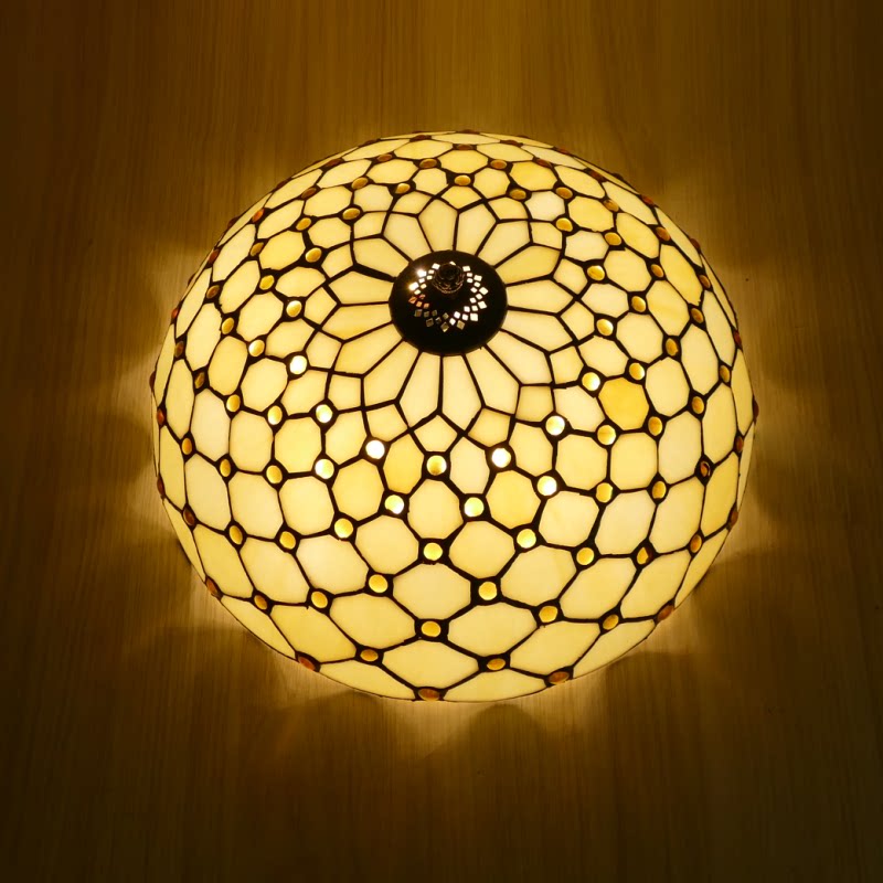 吸顶灯凤尾珠子玻璃led客厅卧室书房过道门厅客厅吸顶灯