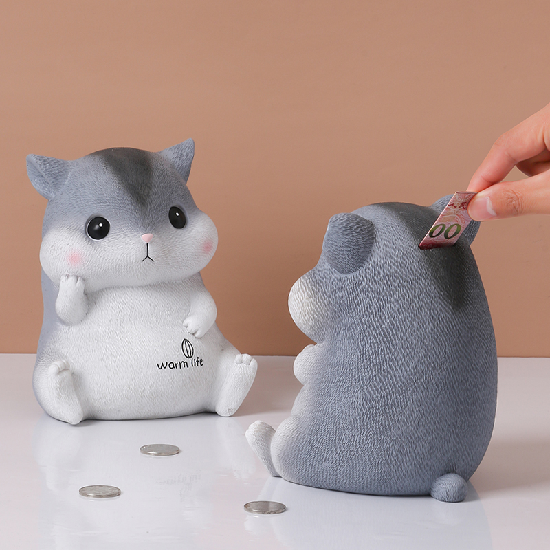 网红款仓鼠存钱罐只进不出2022年新款储钱罐儿童男女孩创意储蓄罐