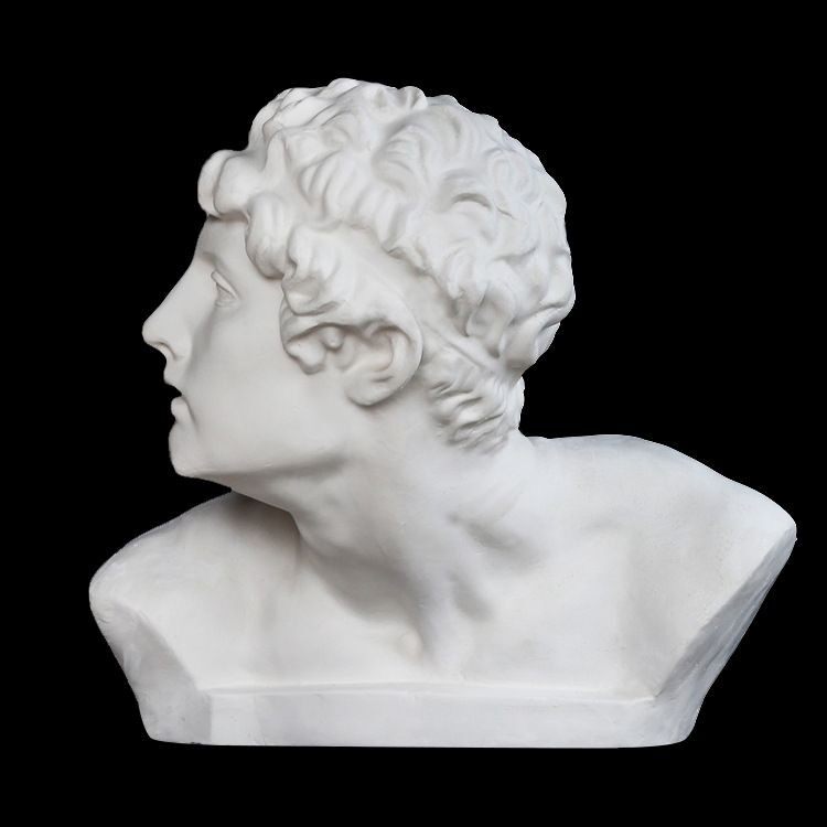 石膏美术天浩53cm勇士胸像教具头像素描人物石膏像