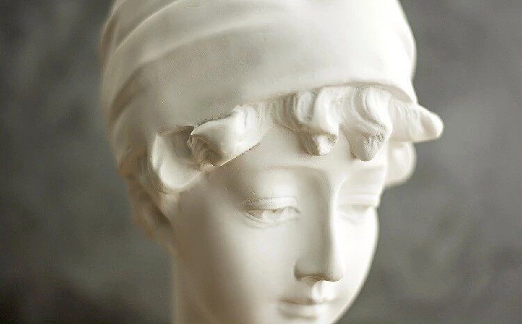 新款戴帽子英国少女女孩头像石膏雕塑树脂树脂工艺石膏像