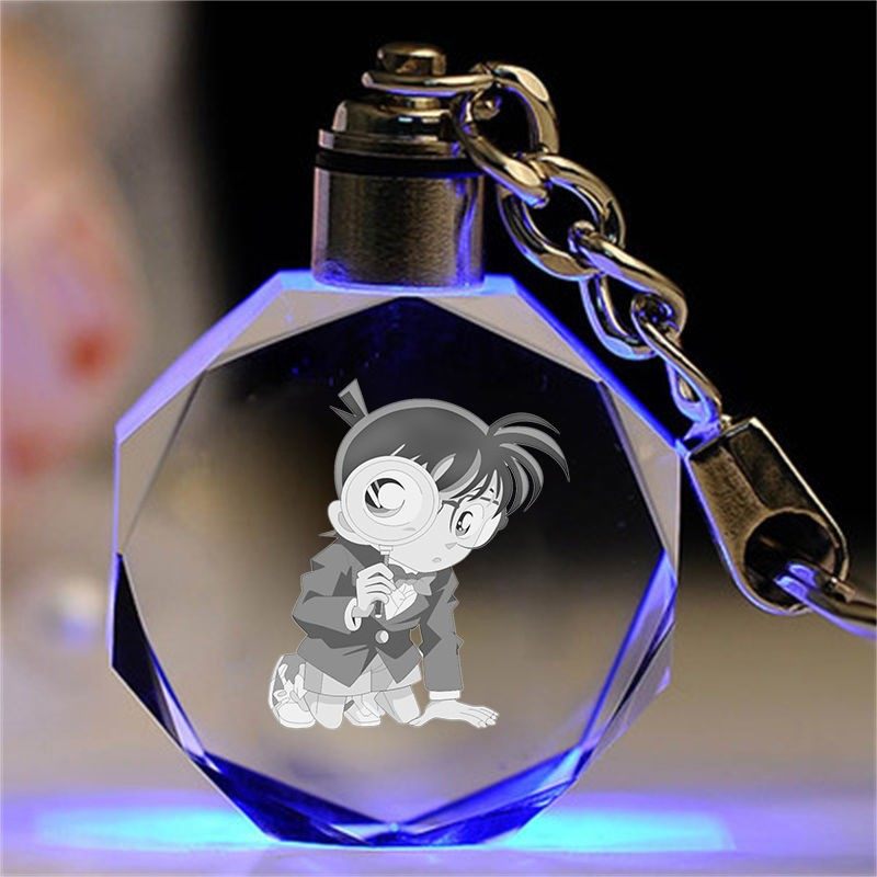 侦探柯南水晶钥匙扣挂件创意生日礼物女生送男钥匙扣