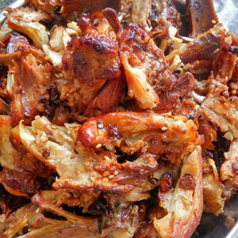 正大熏烤鸡架烤鸡熏鸡架背炸鸡架山东青岛特色小吃真空包装80后