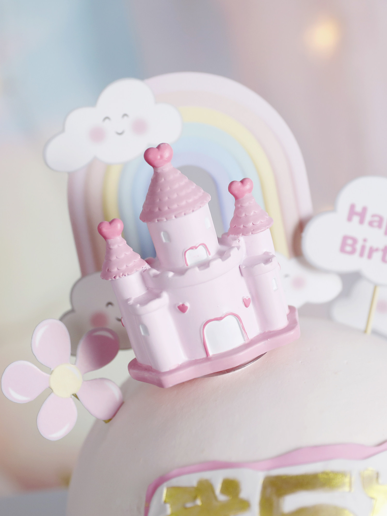 烘焙蛋糕装饰亚克力网红数字字母我几岁糖牌生日压模公主城堡摆件