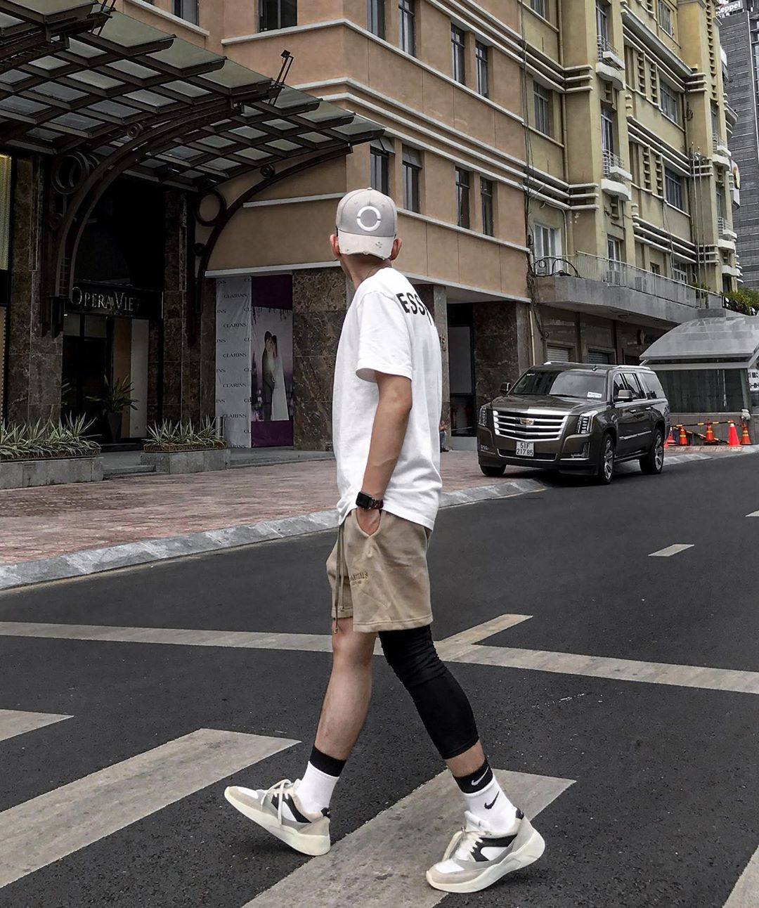 fear嘻哈五分抽绳新抽绳offog短裤反光复线休闲裤