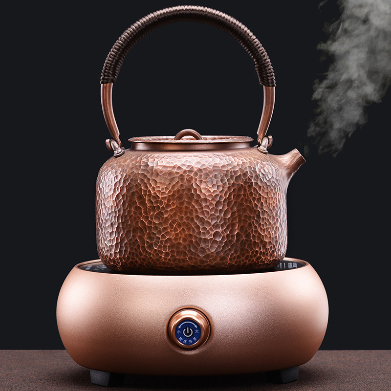 铜壶烧水壶家用紫铜壶煮水壶手工煮茶自动水电茶壶