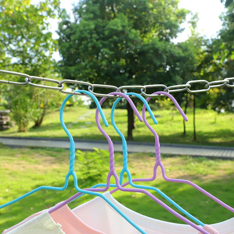 晾衣绳室内晒被绳免打孔户外铁链防滑神器挂晾衣服的绳子