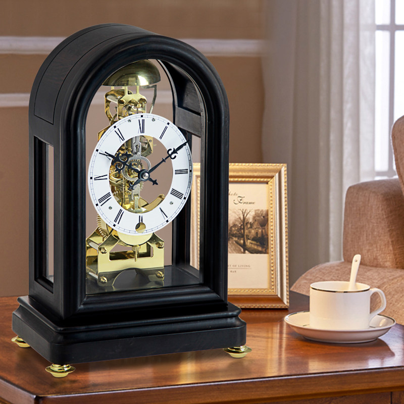 汉时台式台钟机芯德国复古机械台式机钟表桌面座钟