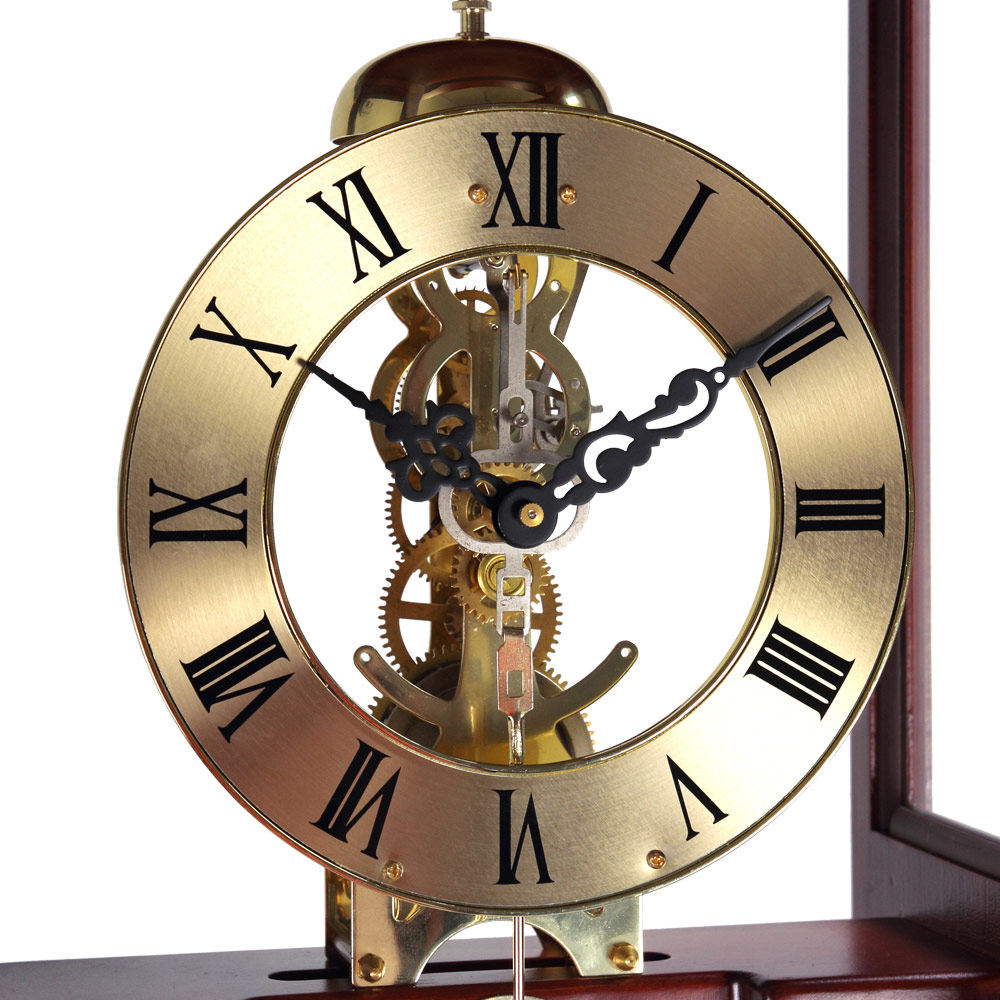 汉时落地钟中式复古客厅立钟摆钟实木钟简约落地机械座钟hg96125