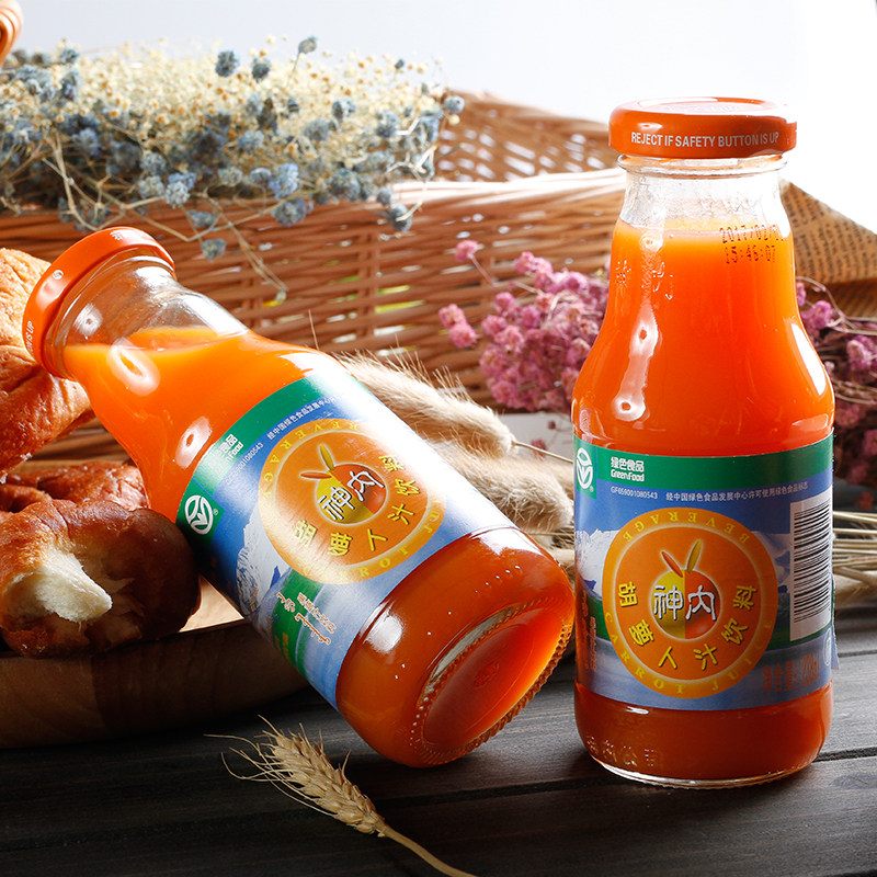 新疆特产神内胡萝卜饮料238ml瓶装果蔬绿色食品断食纯果蔬汁