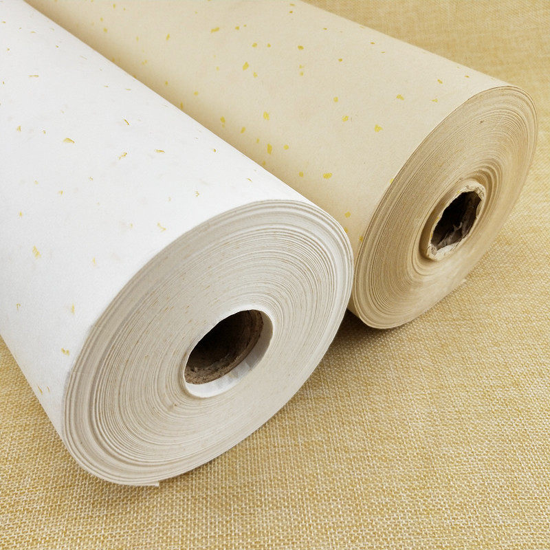 加厚长卷宣纸书法专用纸半生熟练习纸国画生宣熟宣纸 工笔画作品