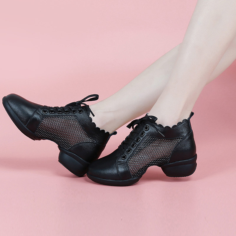 舞鞋广场舞跳舞天水夏季夏天水白色广场女软舞蹈鞋现代舞鞋