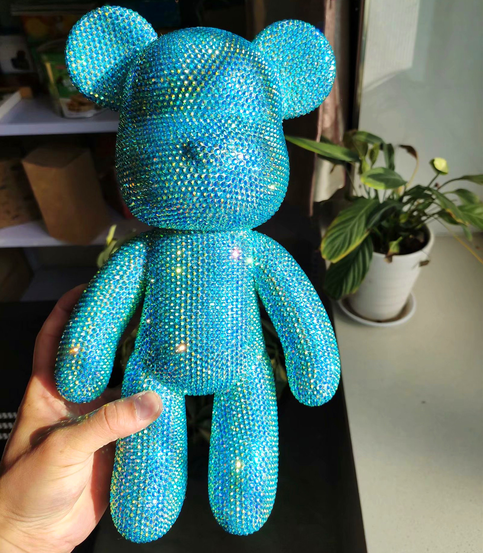 厘米手工diy贴钻暴力熊玩偶摆件粘钻熊满钻抖音动漫水杯